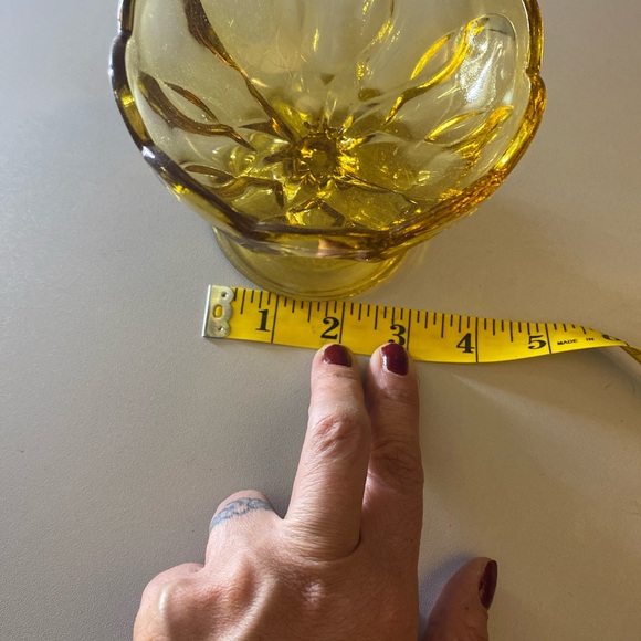 Vintage Amber Candy Dish - Picture 5 of 13